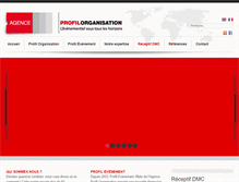 Tablet Screenshot of profilorganisation.fr